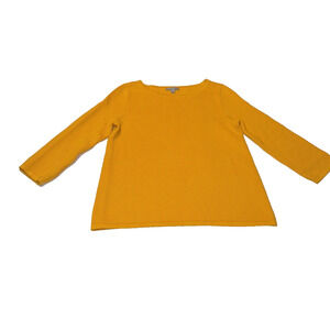 NWOT COS Sweater XS 3/4 Sleeve Golden Yellow